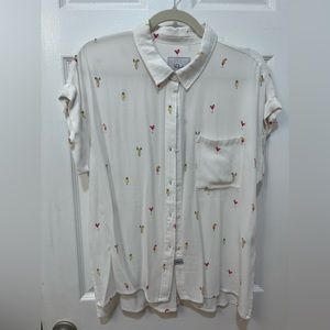 Rails Cocktail Short Sleeve Button Down. Size M.